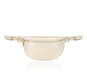 Pure White Ps471 leather handbag cream
