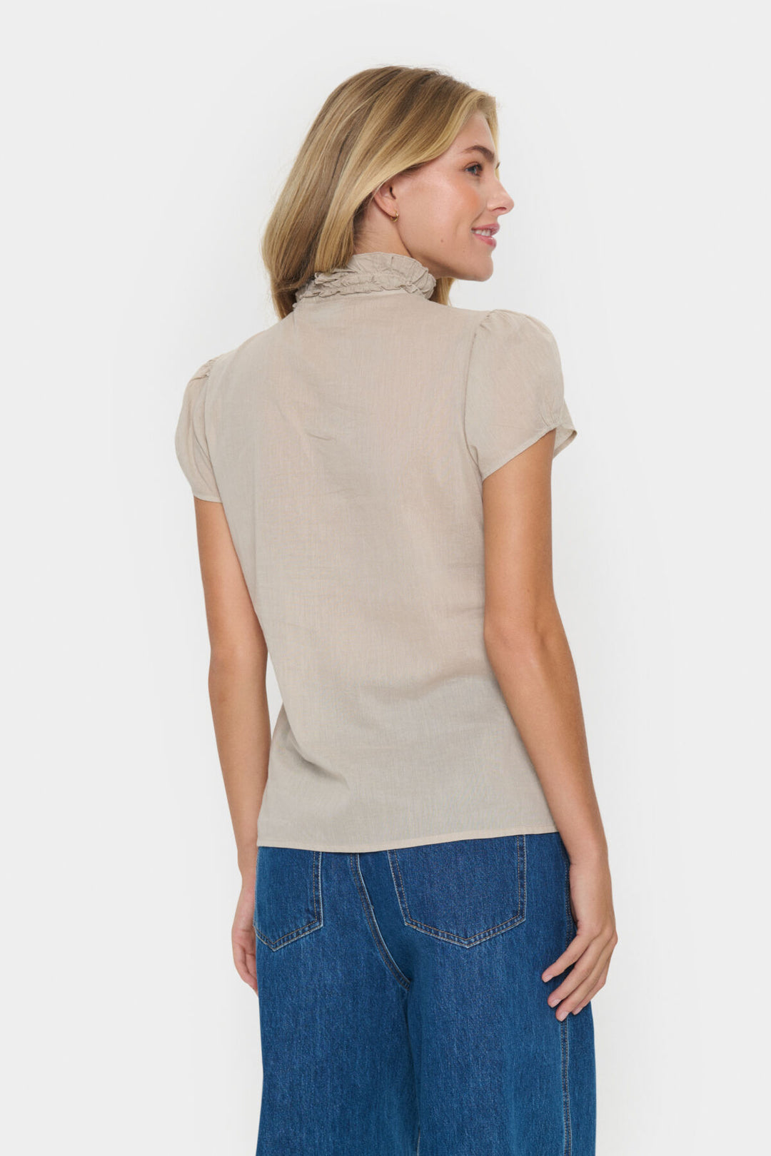 Saint Tropez 30512952 tilli ss shirt PLAZA TAUPE