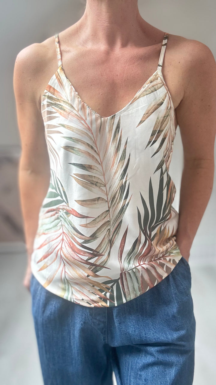 Studio Clothing Satin Printed Vest satin printed vest