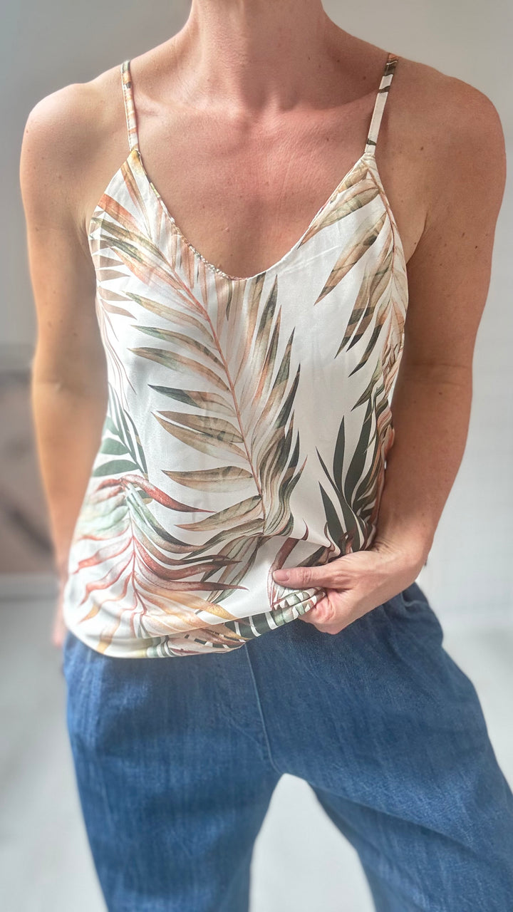 Studio Clothing Satin Printed Vest satin printed vest