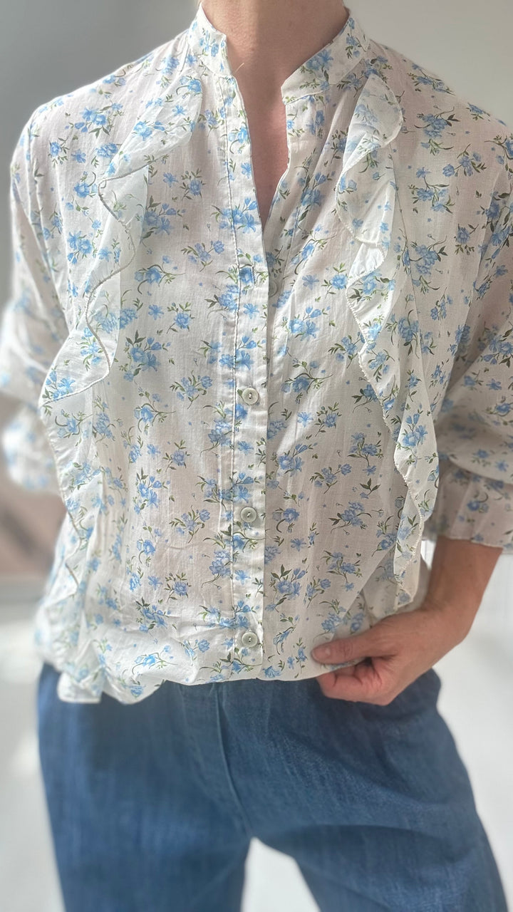 Studio Clothing Pretty Ruffle Floral Shirt