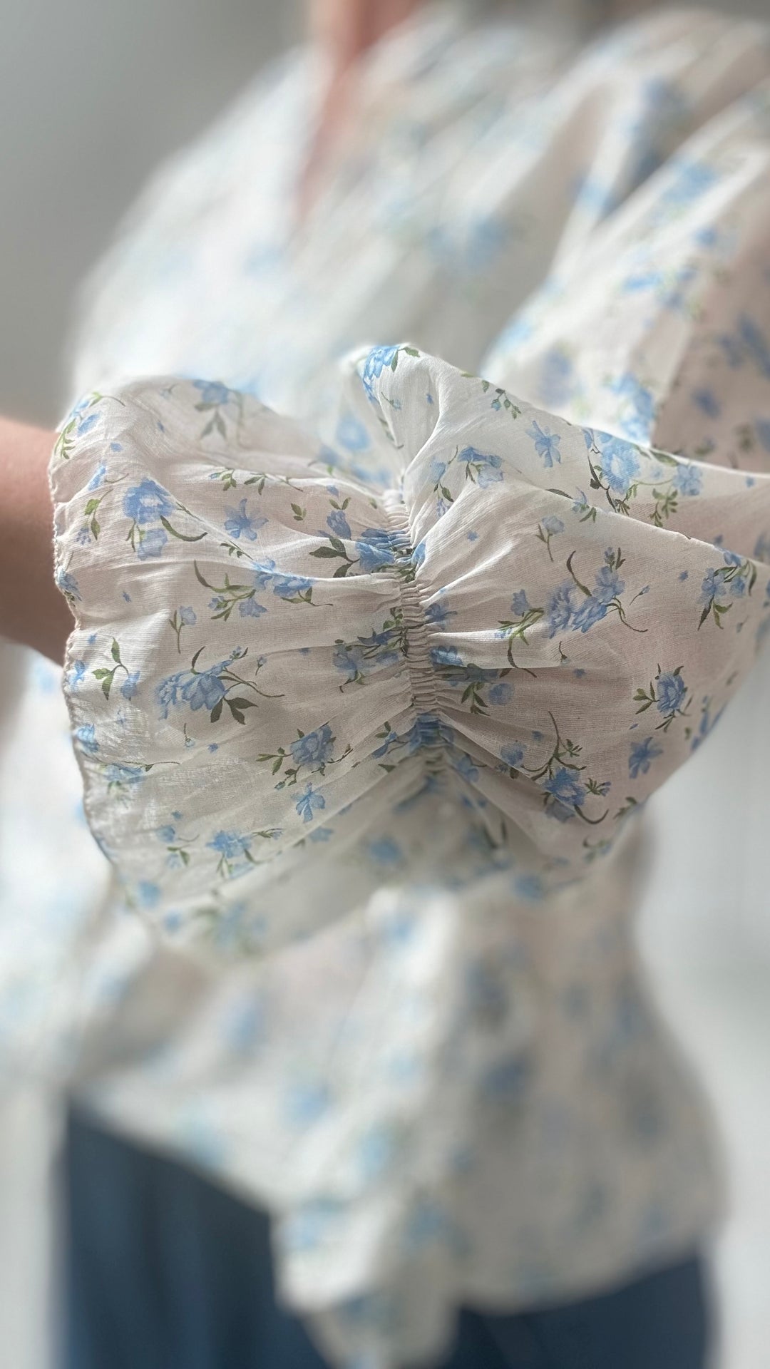Studio Clothing Pretty Ruffle Floral Shirt