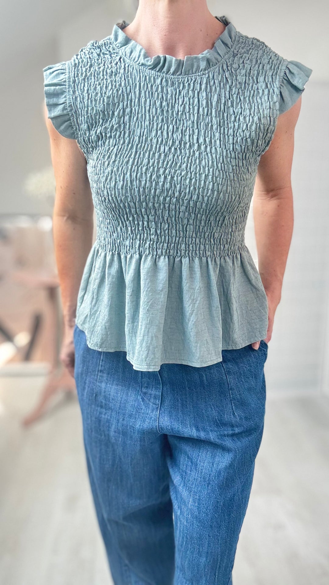 Studio Clothing Elasticated Shirred Tops elasticated shirred tops