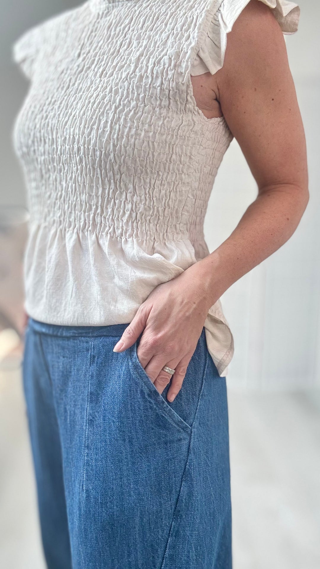 Studio Clothing Denim Balloon Trousers denim balloon trouser