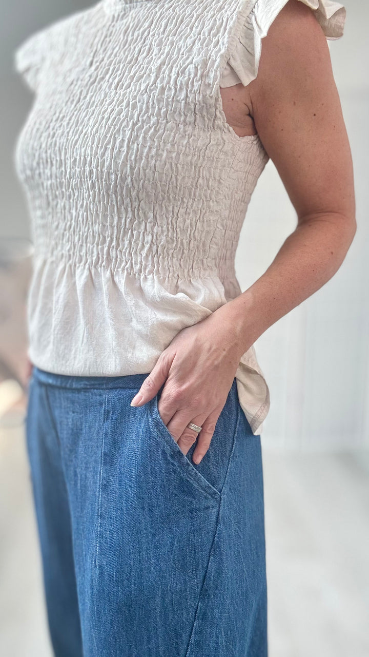 Studio Clothing Denim Balloon Trousers denim balloon trouser