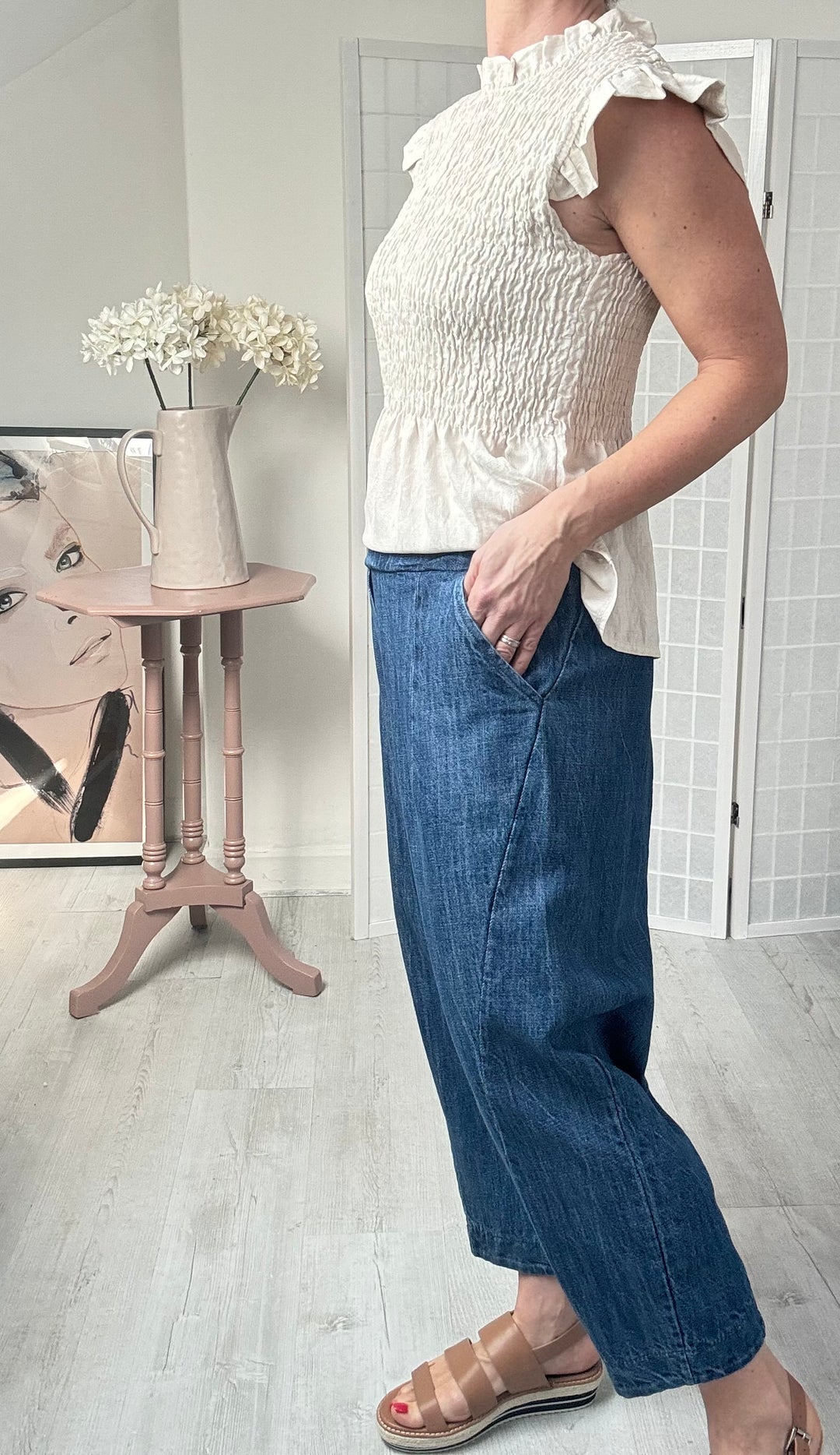 Studio Clothing Denim Balloon Trousers denim balloon trouser
