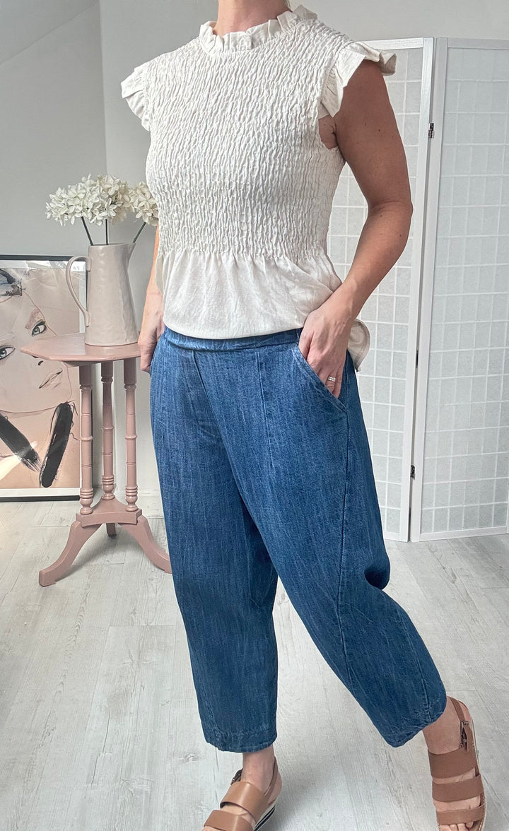 Studio Clothing Denim Balloon Trousers denim balloon trouser